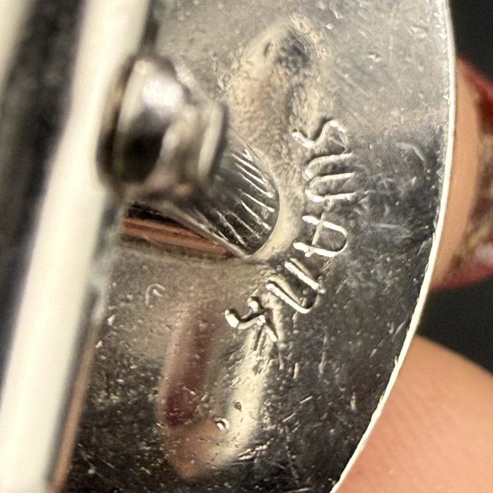 Vintage Swank Cuff Links Tie Tack Set‎ Silver Tone Signed